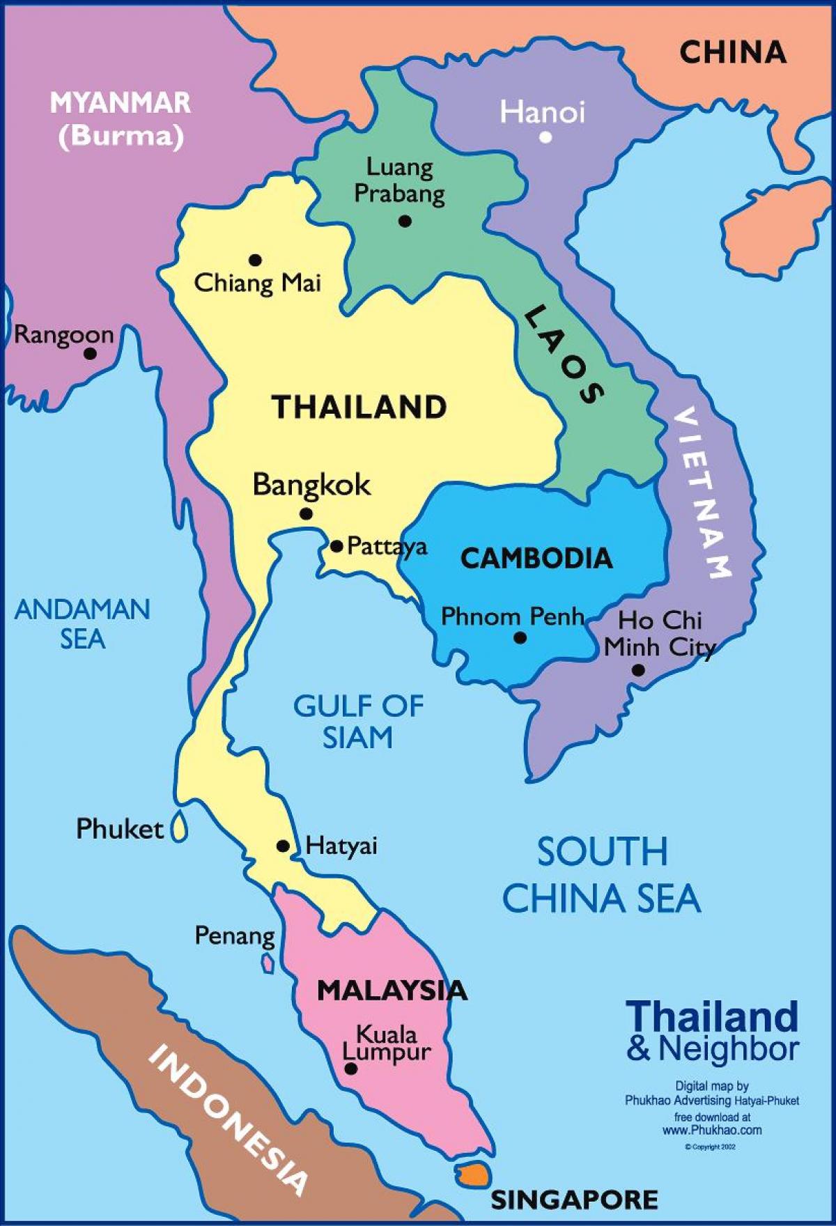 mapa ng lokasyon bangkok