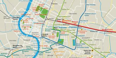 Mapa ng bangkok city center