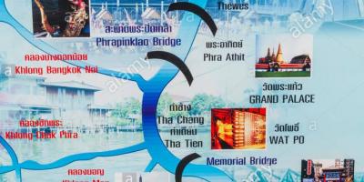 Mapa ng chao phraya river sa bangkok