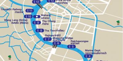 Ilog taxi mapa bangkok