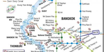 Pampublikong transportasyon bangkok mapa