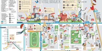Bangkok shopping mall mapa