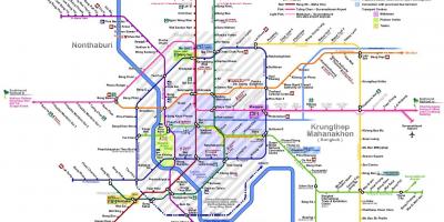 Bangkok mapa ng subway 2016