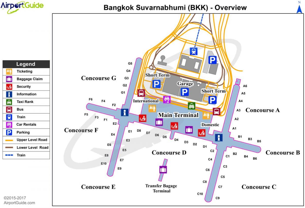 bkk airport mapa
