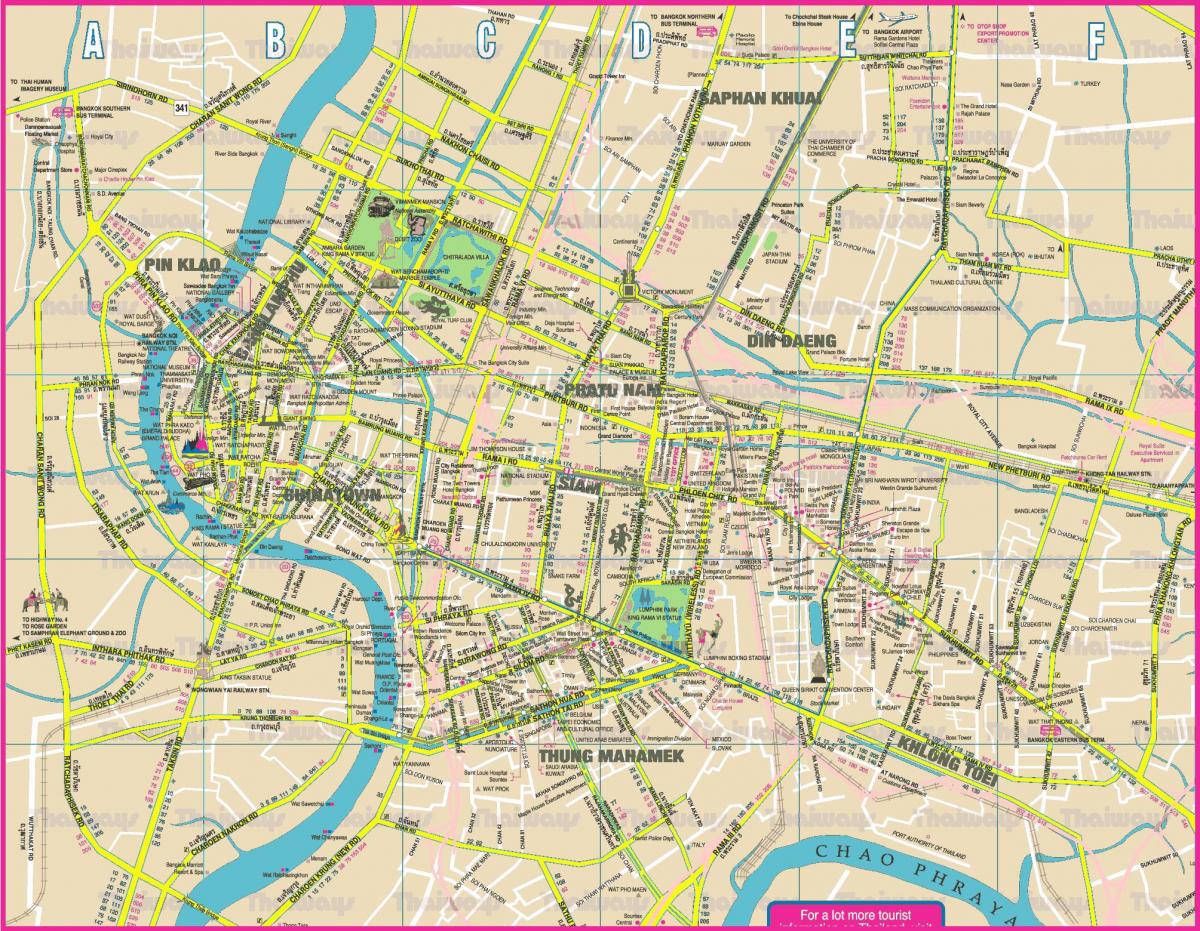 mapa ng lungsod ng bangkok