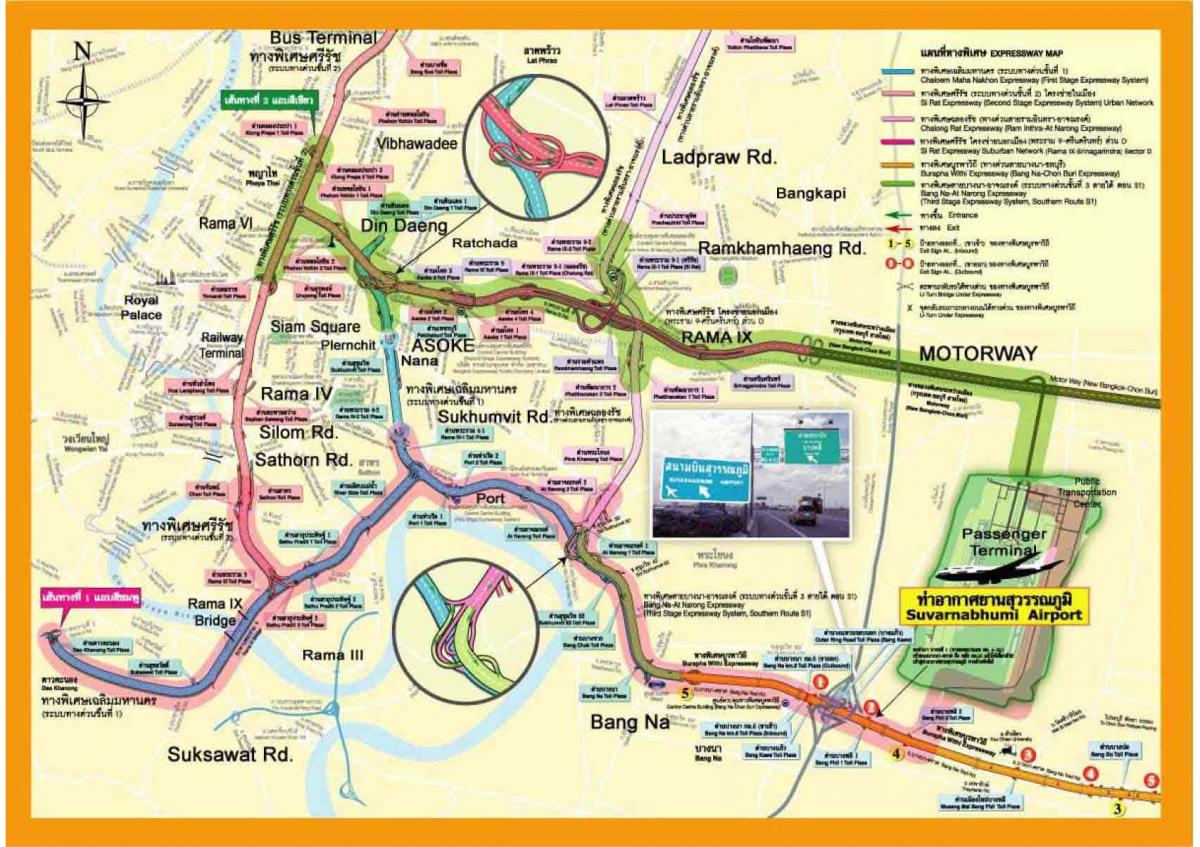 mapa ng bangkok expressway