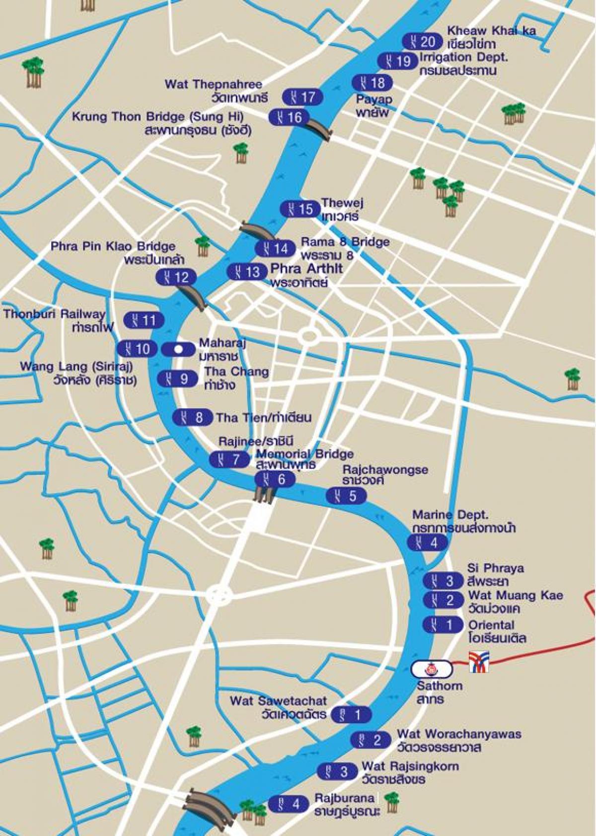 ilog taxi mapa bangkok