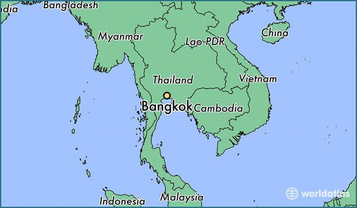 mapa ng bangkok bansa