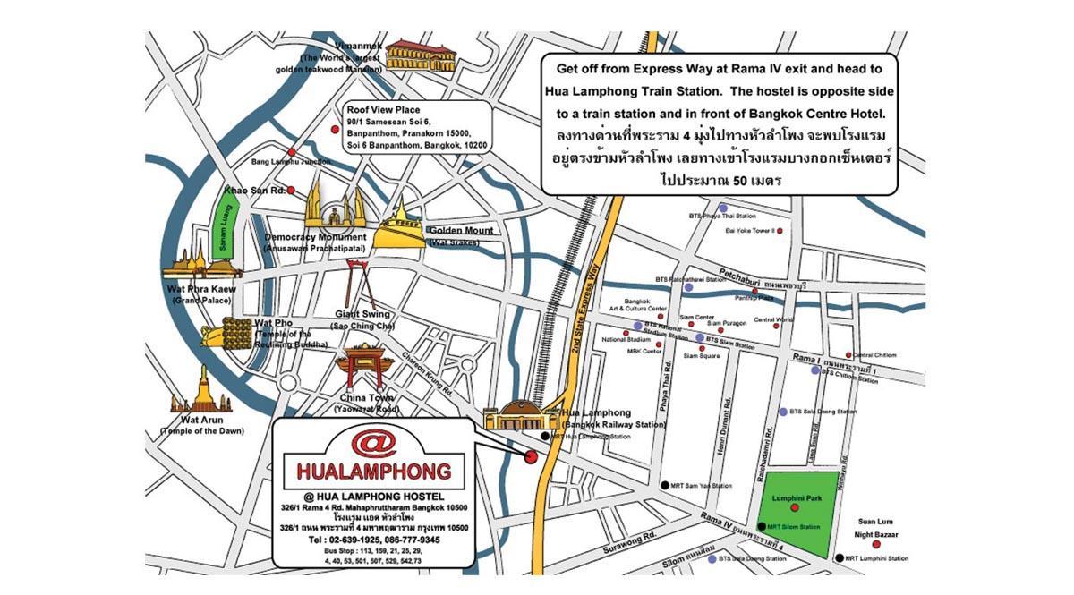 hua lamphong railway station mapa