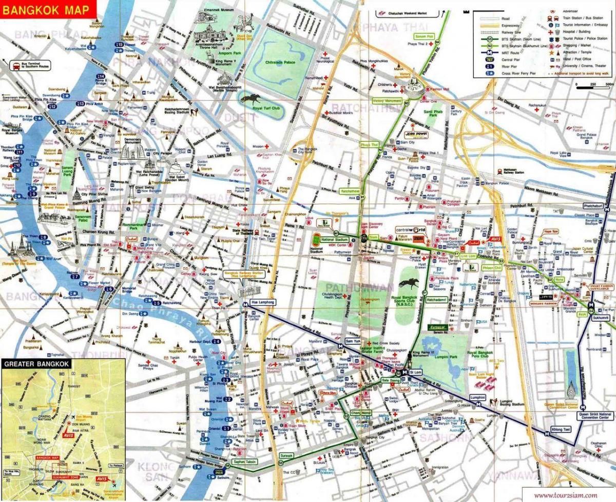 mapa ng mbk bangkok