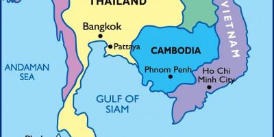 Bangkok thailand map