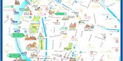 Bangkok thailand turista mapa