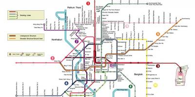 Bangkok metro station mapa